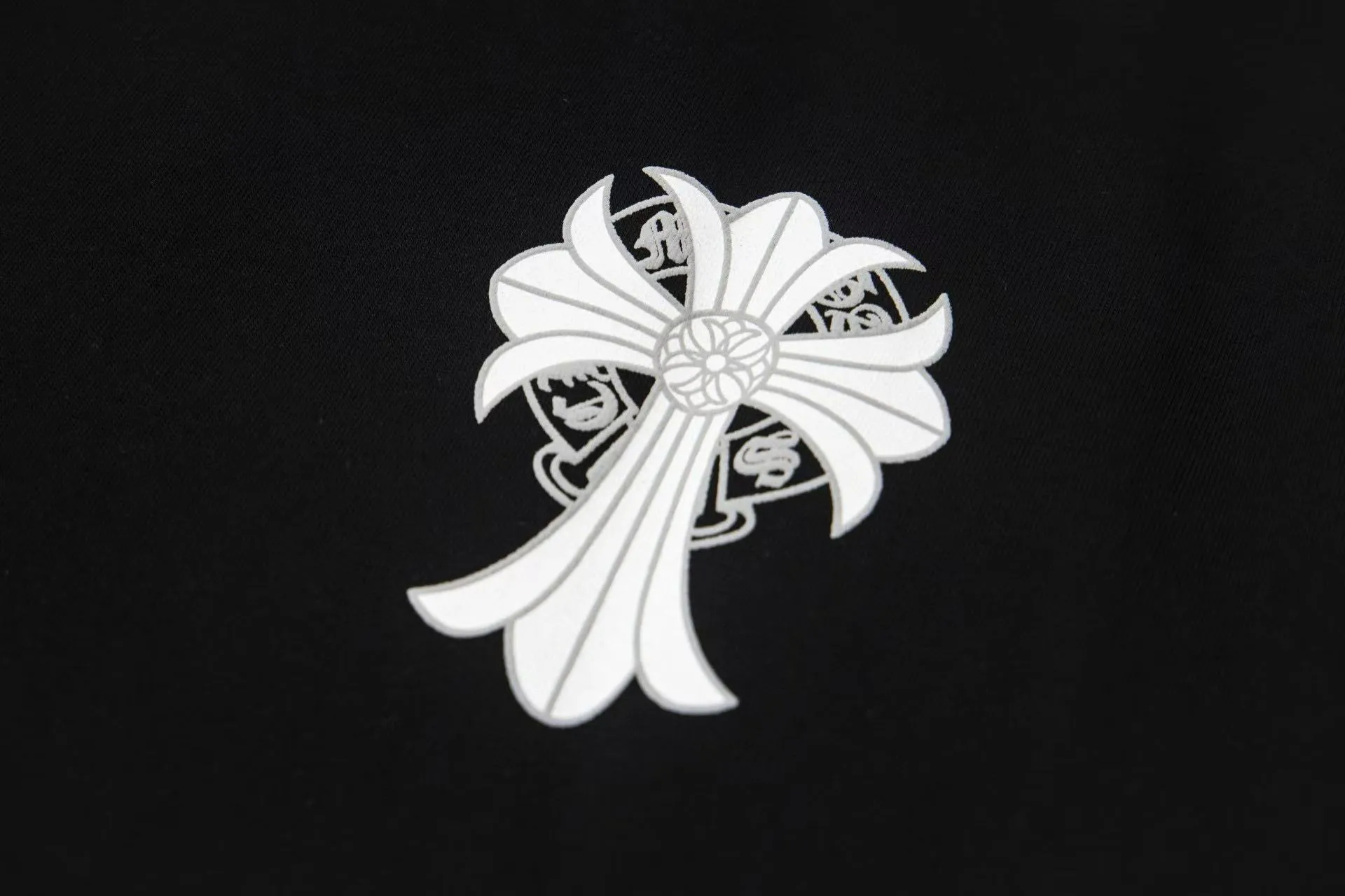 🅿️170 ChromeHearts/Chrome Hearts 24ss round neck T-shirt Original fabric Official same style Short-sleeved T-shirt Customized 260g same vat dyed fabric Very comfortable to the touch Latest brick cabinet synchronization for spring and summer Fashionable and individual Super versatile and good-looking Very suitable for both men and women A must-have item Hang tag Collar label Washed wheat Complete with three standards Color: Black White Size: XS-L